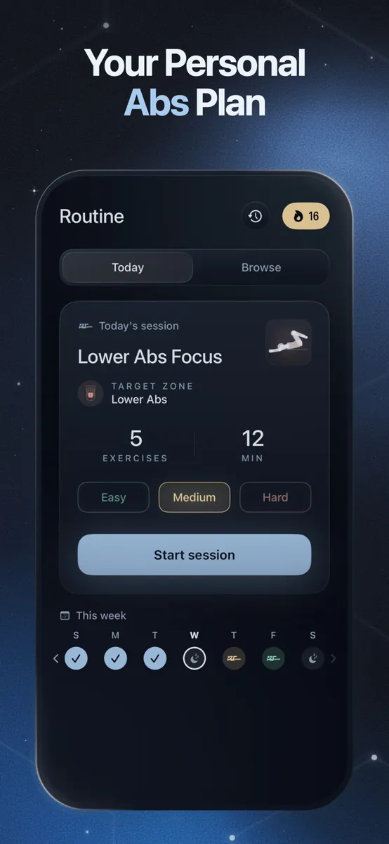 AbsLocked: Six Pack Coach App Store 공개 화면 5