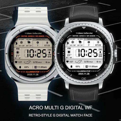 ACRO Multi G Digital Watchface Google Play 공개 화면 2