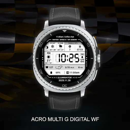 ACRO Multi G Digital Watchface Google Play 공개 화면 4