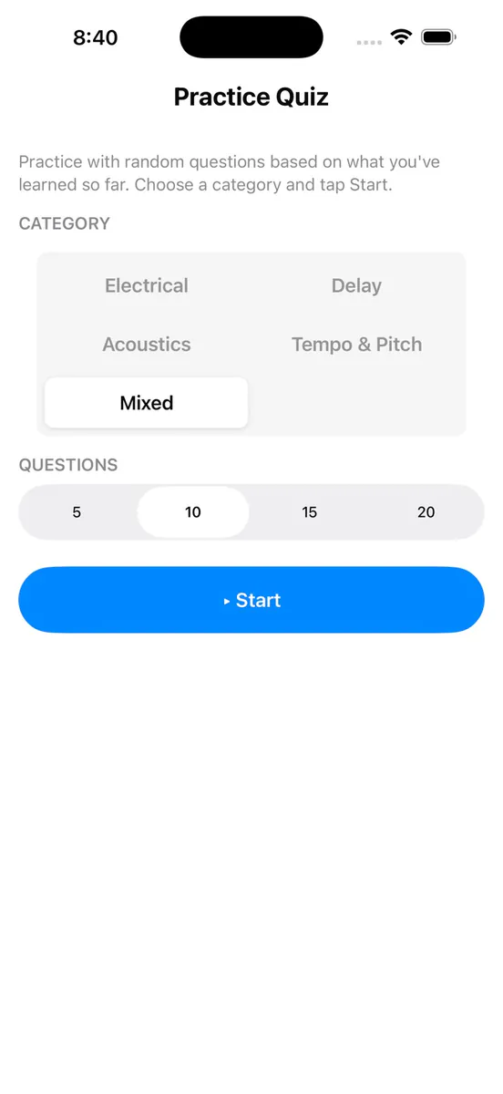 AET Quiz App Store 공개 화면 2