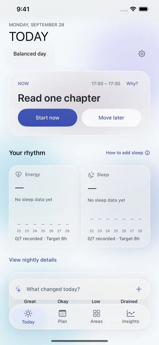 Aevia: Life OS App Store 공개 화면 1