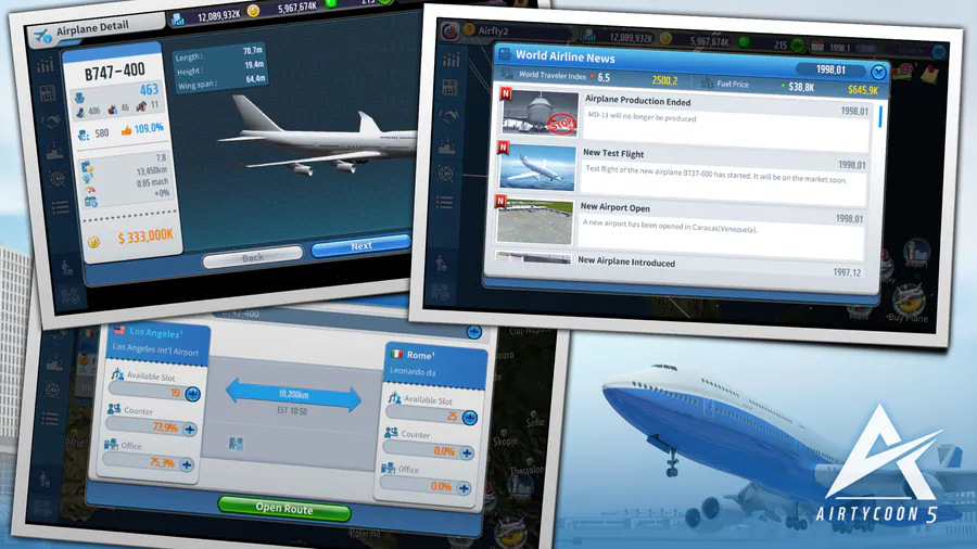 AirTycoon 5 App Store 공개 화면 4