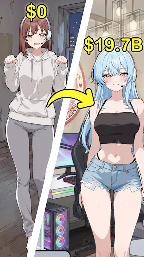 Anime Streamer Clicker Google Play 공개 화면 5