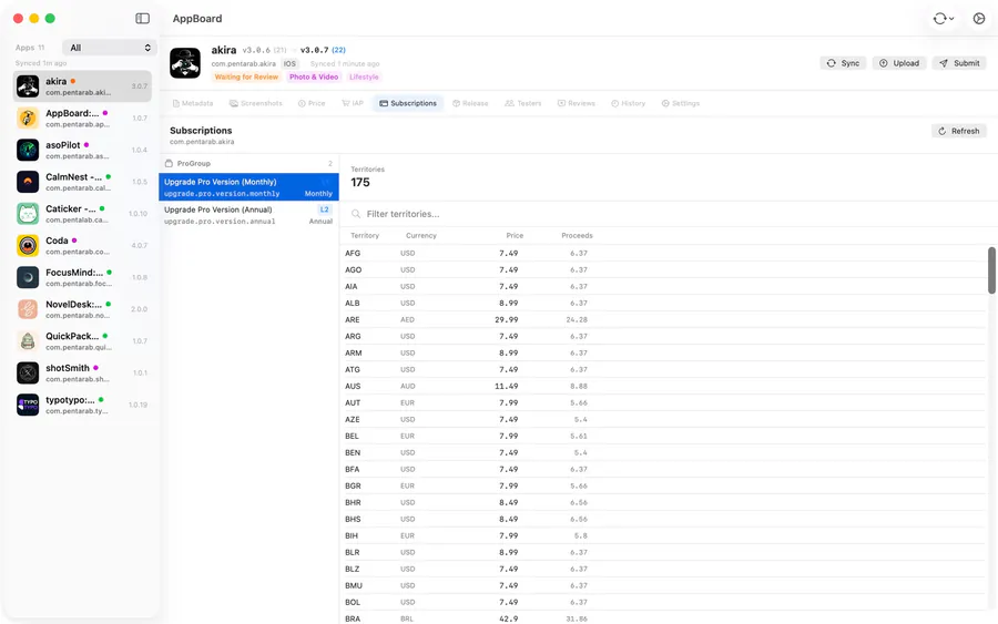 AppBoard: App Metadata Editor App Store 공개 화면 4