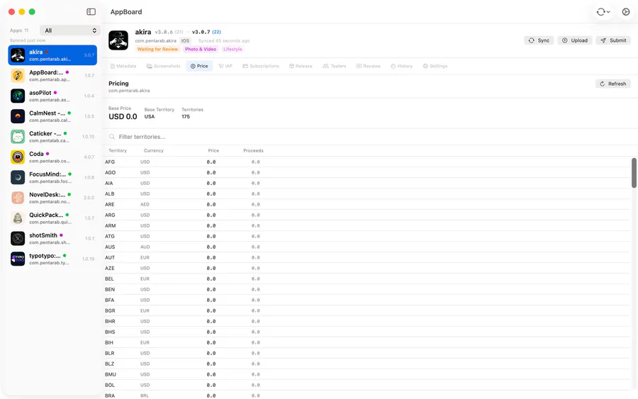 AppBoard: App Metadata Editor App Store 공개 화면 5