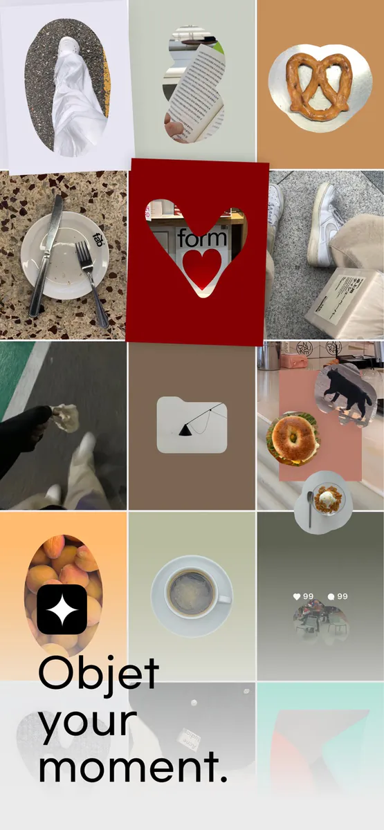 Objet - 사진 꾸미기앱 | 크롭,스티커,프레임 App Store 공개 화면 1