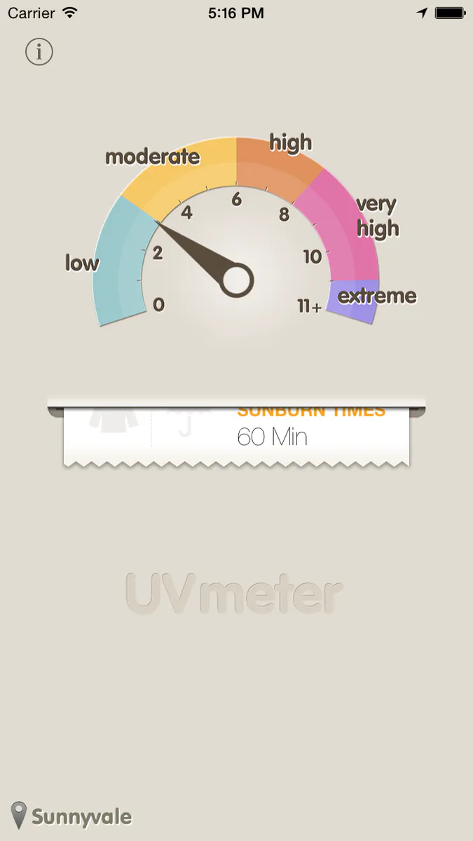 UV지수 App Store 공개 화면 3