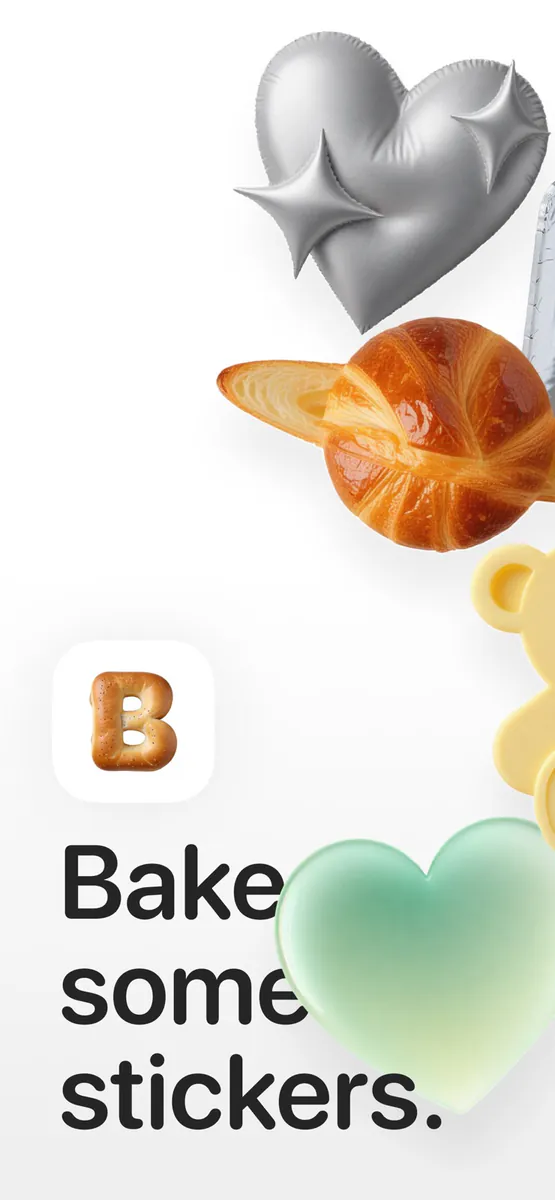 Bake - AI 스티커 만들기 | 스꾸,다꾸,사꾸 앱 App Store 공개 화면 1