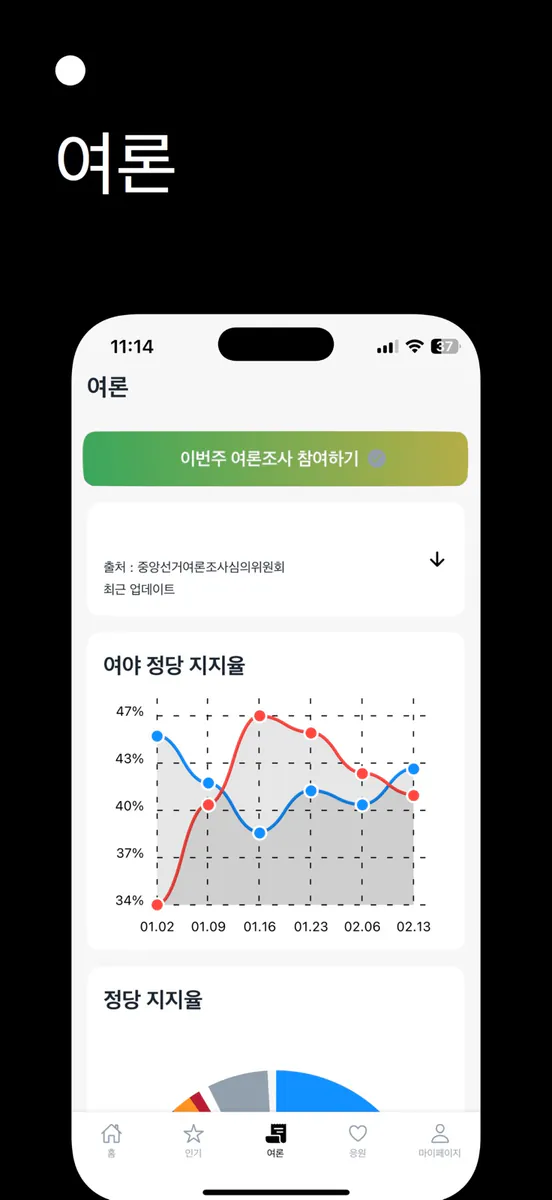 좌우 - AI 정치 뉴스 앱 App Store 공개 화면 3