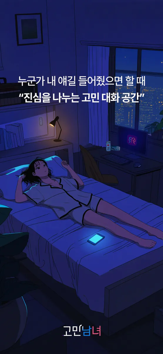 고민남녀 - 고민상담 채팅 소셜 커뮤니티 App Store 공개 화면 1