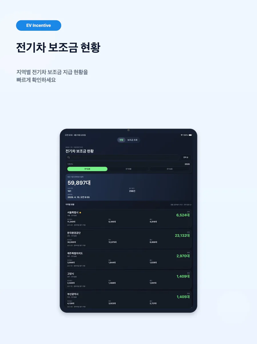 전기차 보조금 - EV 인센티브 App Store 공개 화면 5