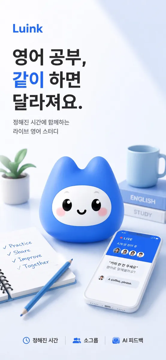 루잉크 - 매일 영어 습관 스터디 App Store 공개 화면 1