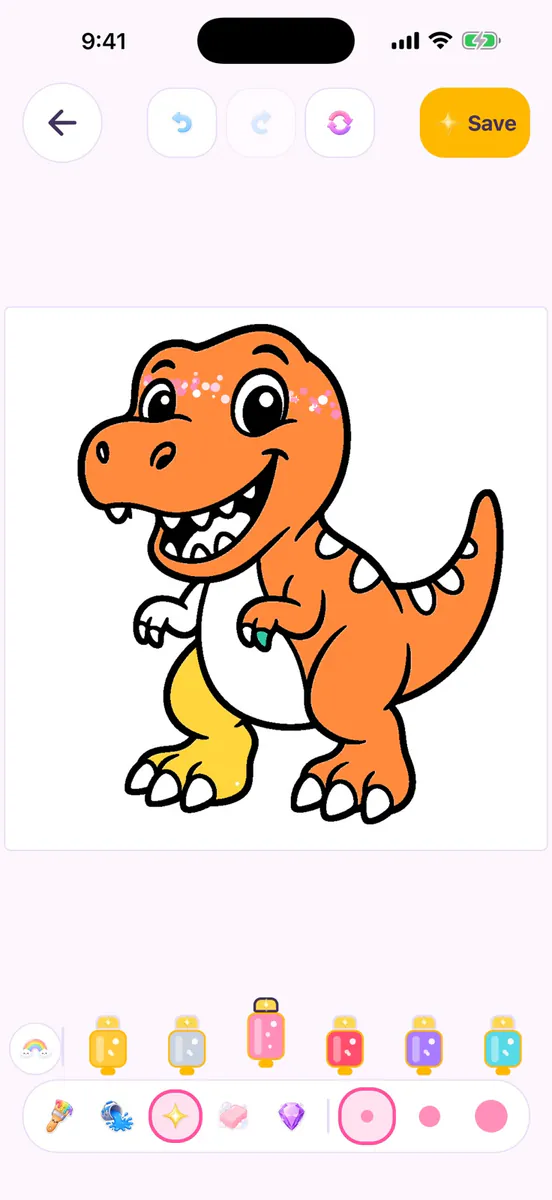 반짝 색칠놀이 App Store 공개 화면 3