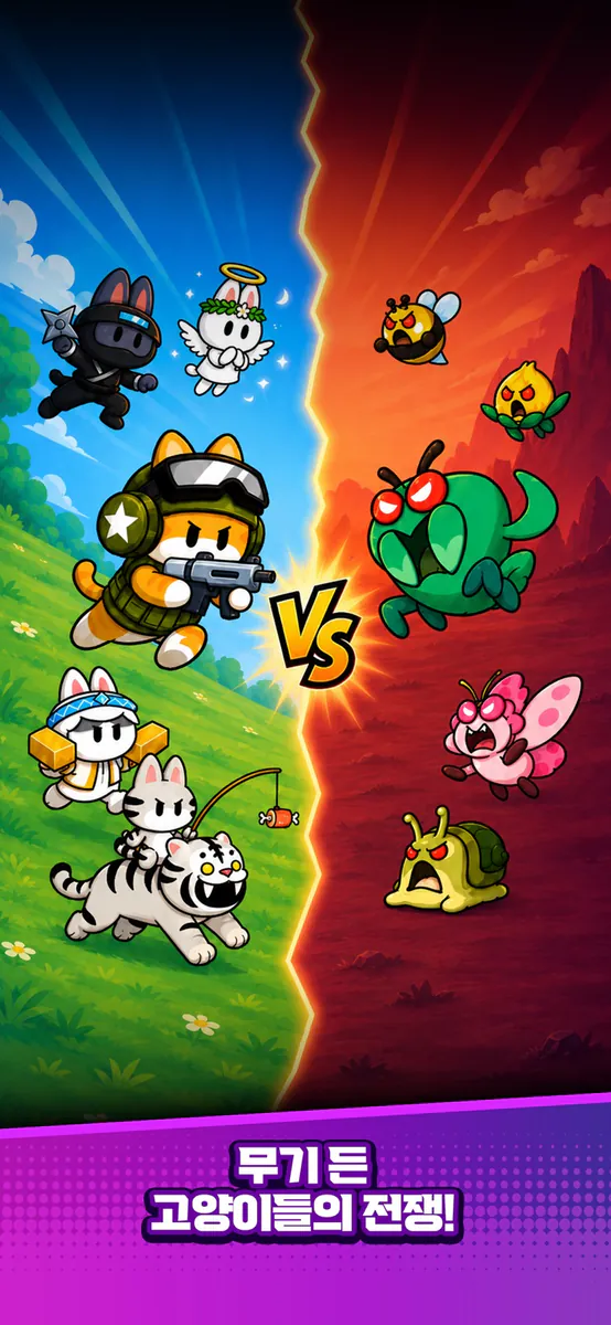 싸우냥: 고양이 머지 디펜스 App Store 공개 화면 2