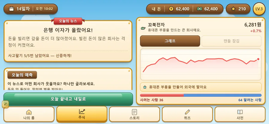 돈많백 - 가상 주식 투자 연습 App Store 공개 화면 2