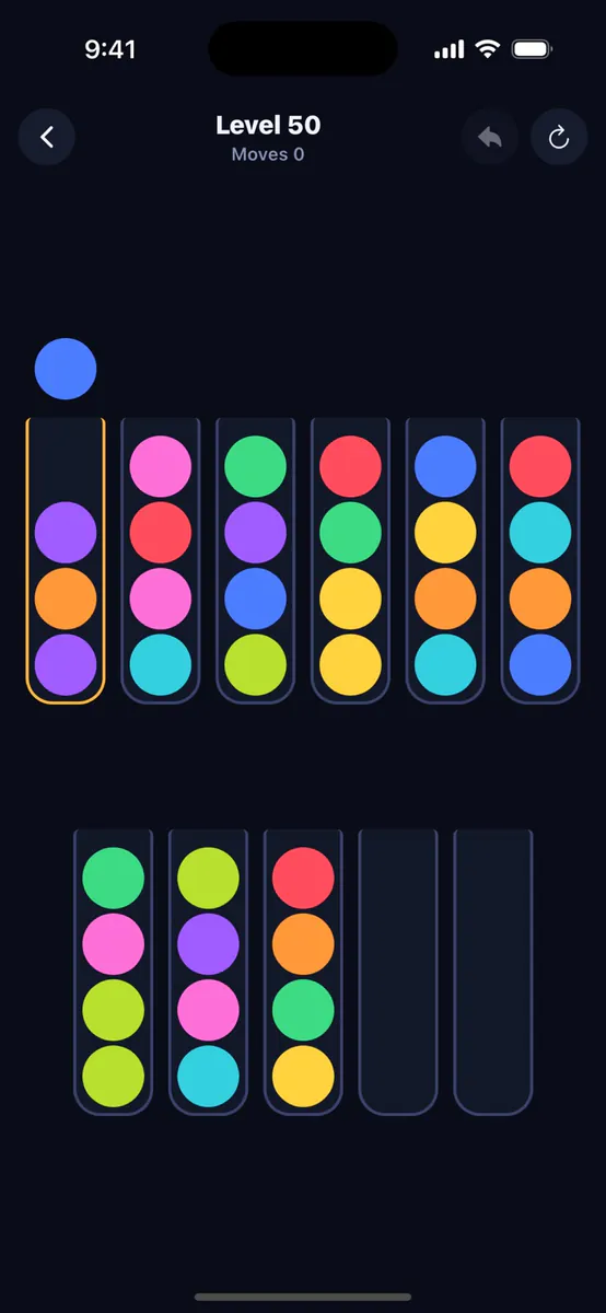 볼 소트 랩 - 색깔 정리 퍼즐 App Store 공개 화면 1