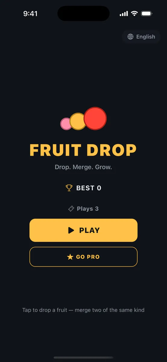 프루트 드롭 랩 - 수박 머지 퍼즐 App Store 공개 화면 2