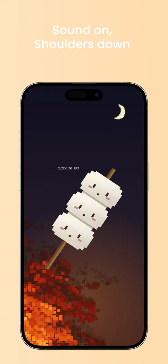 마시멜로 굽기 App Store 공개 화면 1