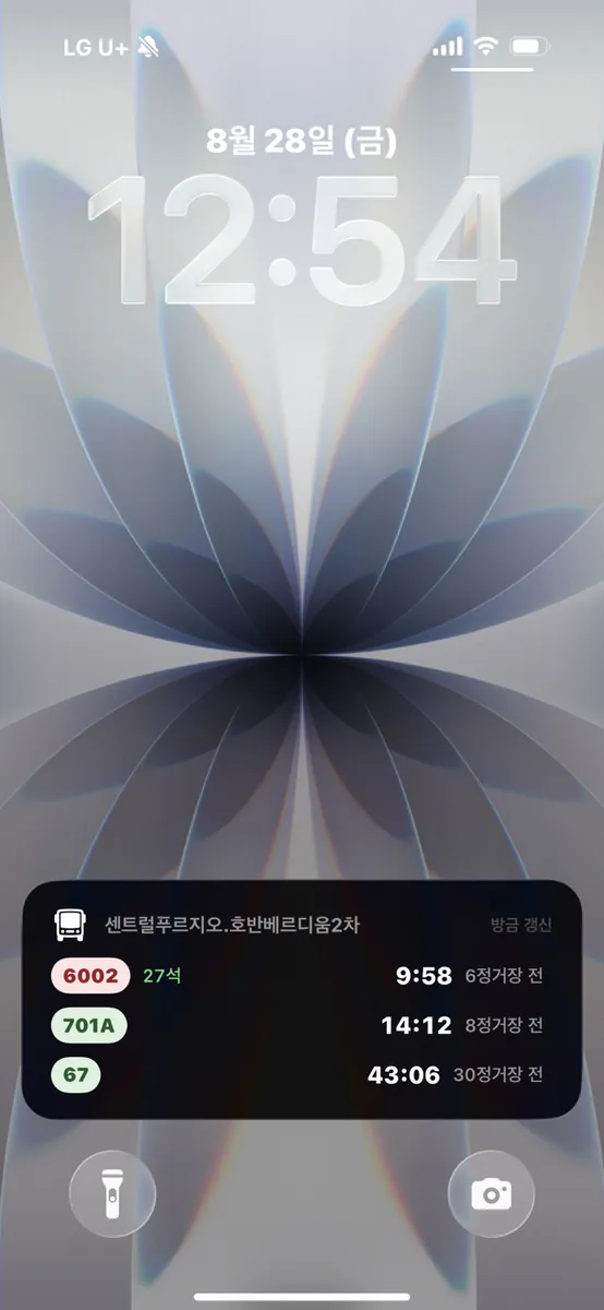 버승버승 - 다이나믹 아일랜드 버스 도착 알림 App Store 공개 화면 5