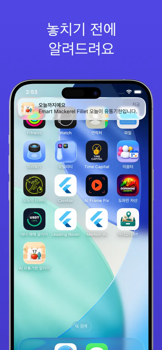 AI 유통기한 알리미 App Store 공개 화면 5