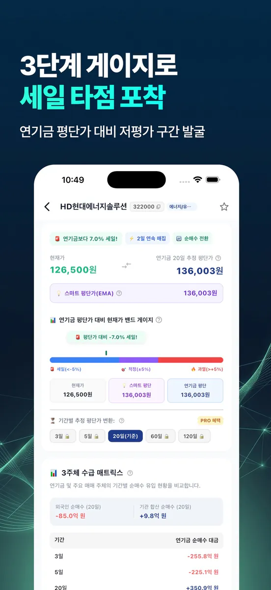 연기금 Pick - 연기금 수급 & ETF 투자 App Store 공개 화면 2