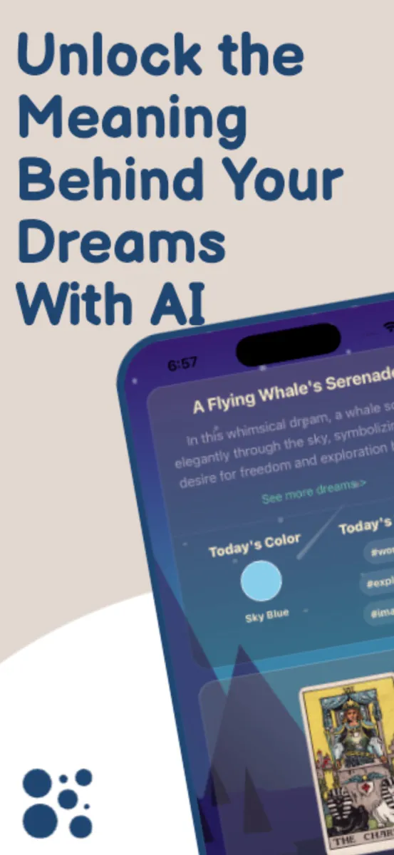 Asleep: 해몽 & 타로 일기장 App Store 공개 화면 1