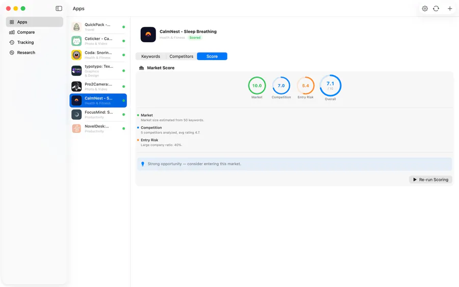 AsoPilot: 앱 아이디어 플래너 App Store 공개 화면 3