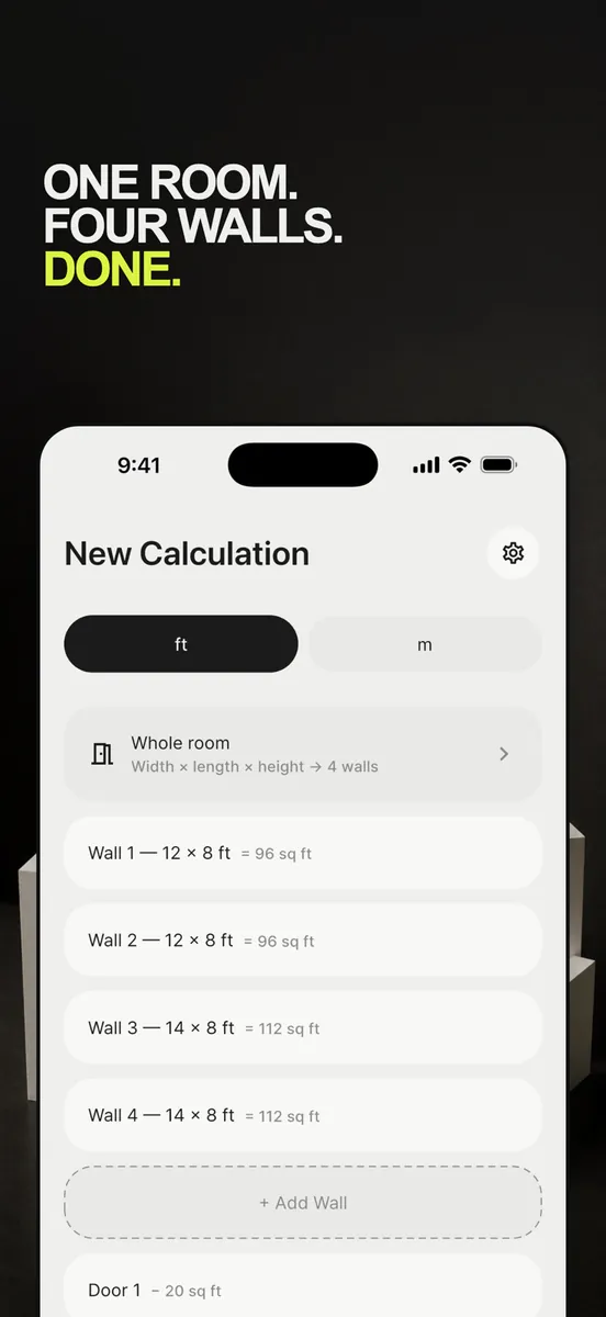 Coatly: Paint Calculator App Store 공개 화면 3