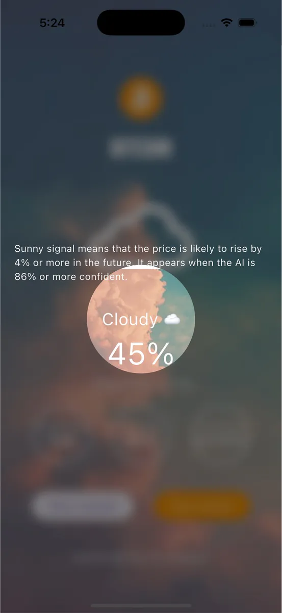 크립토웨더 AI App Store 공개 화면 3