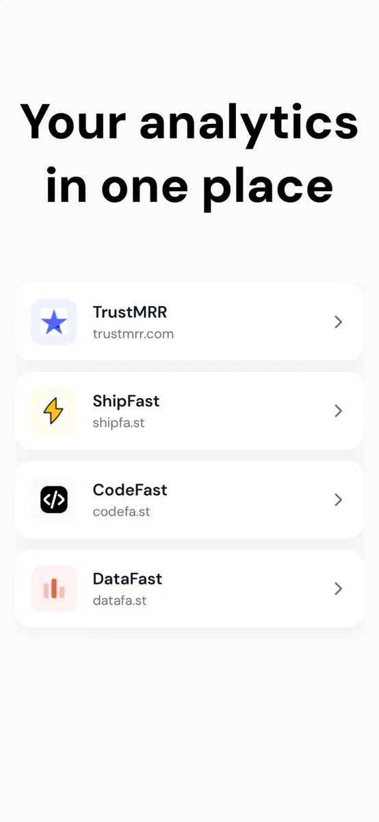 DataFast App Store 공개 화면 4