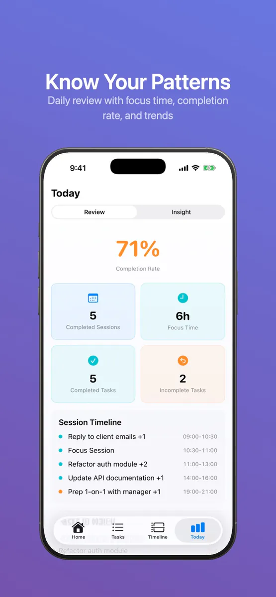 FocusMind: 집중 타이머 App Store 공개 화면 5