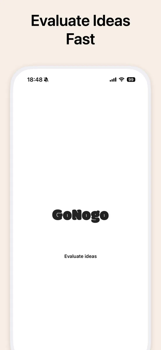 GoNoGo App Store 공개 화면 1