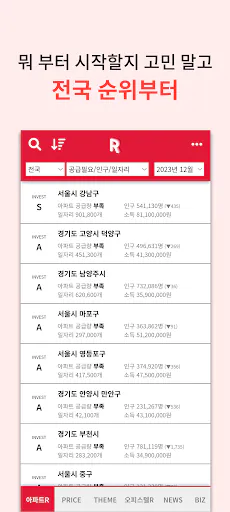 리얼랭커스 - 부동산, 아파트, 실거래가 입지 정보 Google Play 공개 화면 2
