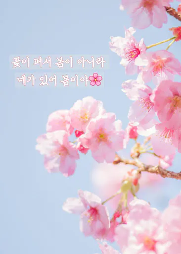 감성공장 - 봄 캘리&글씨 감성 카드 만들기 Google Play 공개 화면 1