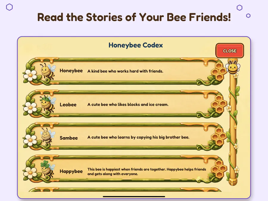 Honeybee Town App Store 공개 화면 5