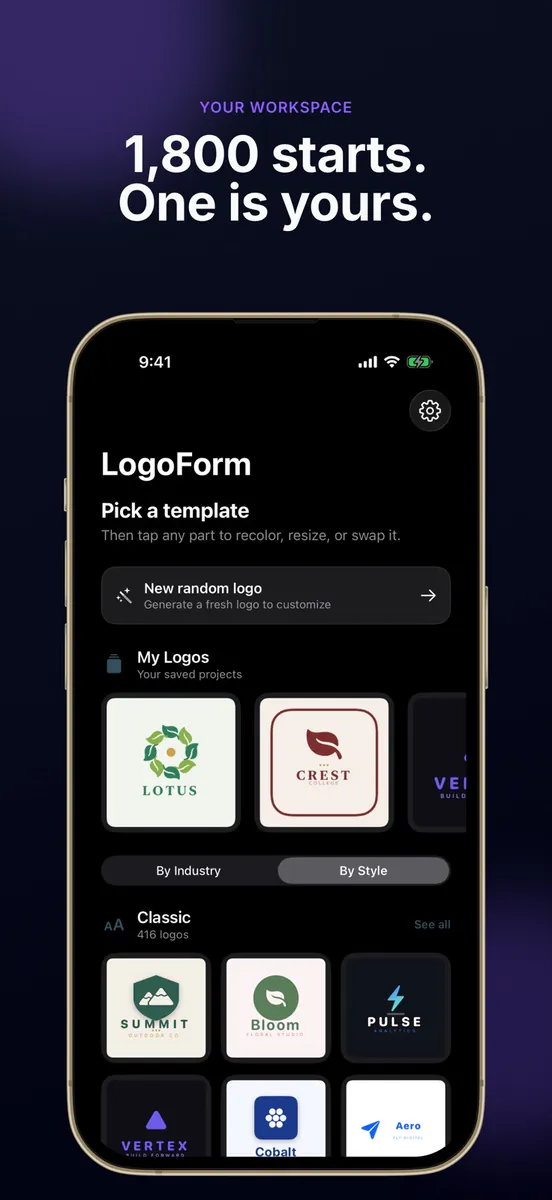 LogoForm: 로고 만들기 & 디자인 App Store 공개 화면 2
