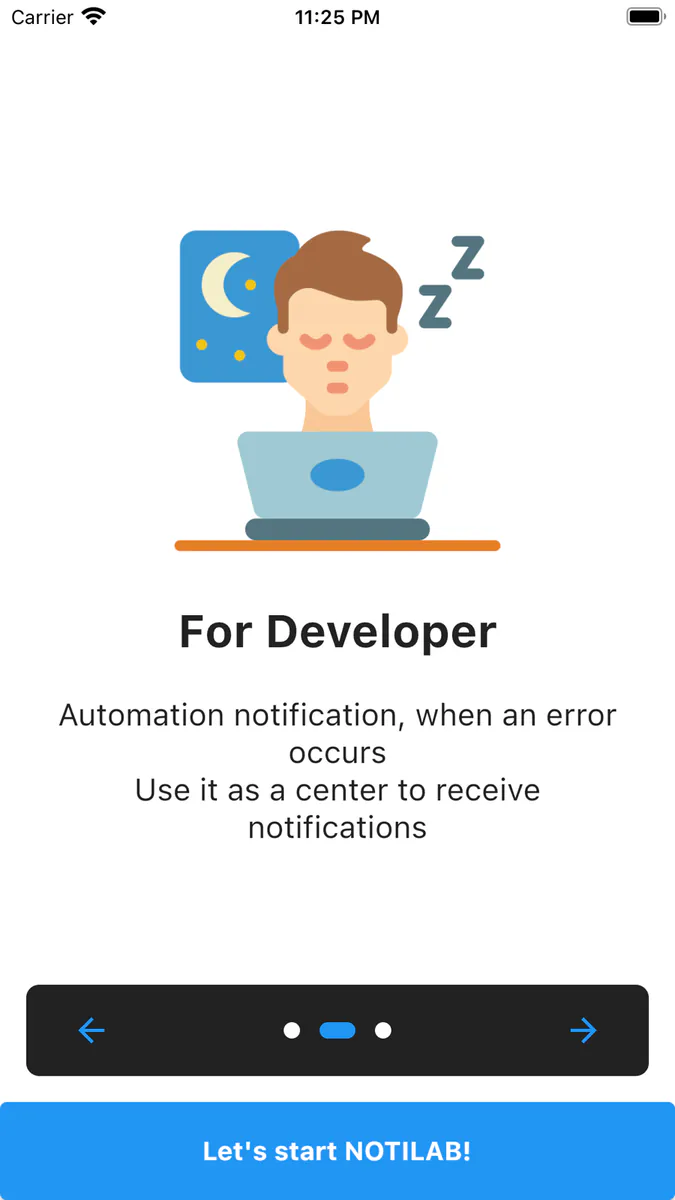 노티랩 - 쉬운 푸시 알림 전달 앱 App Store 공개 화면 2