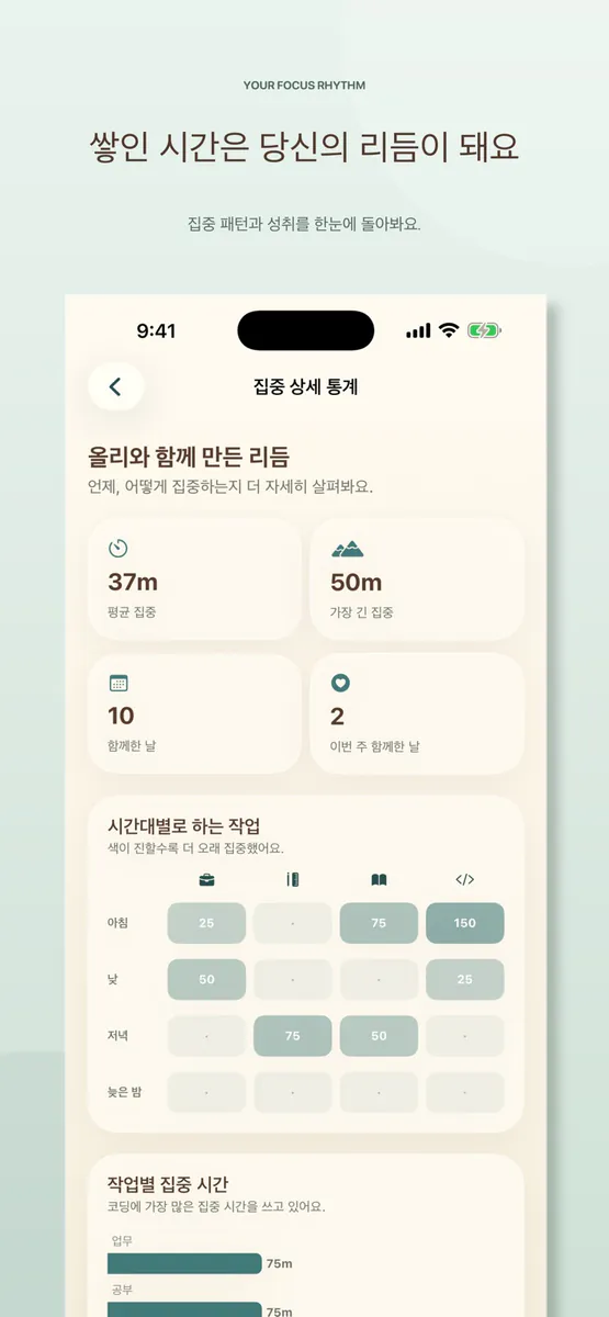 올리 타이머 App Store 공개 화면 4