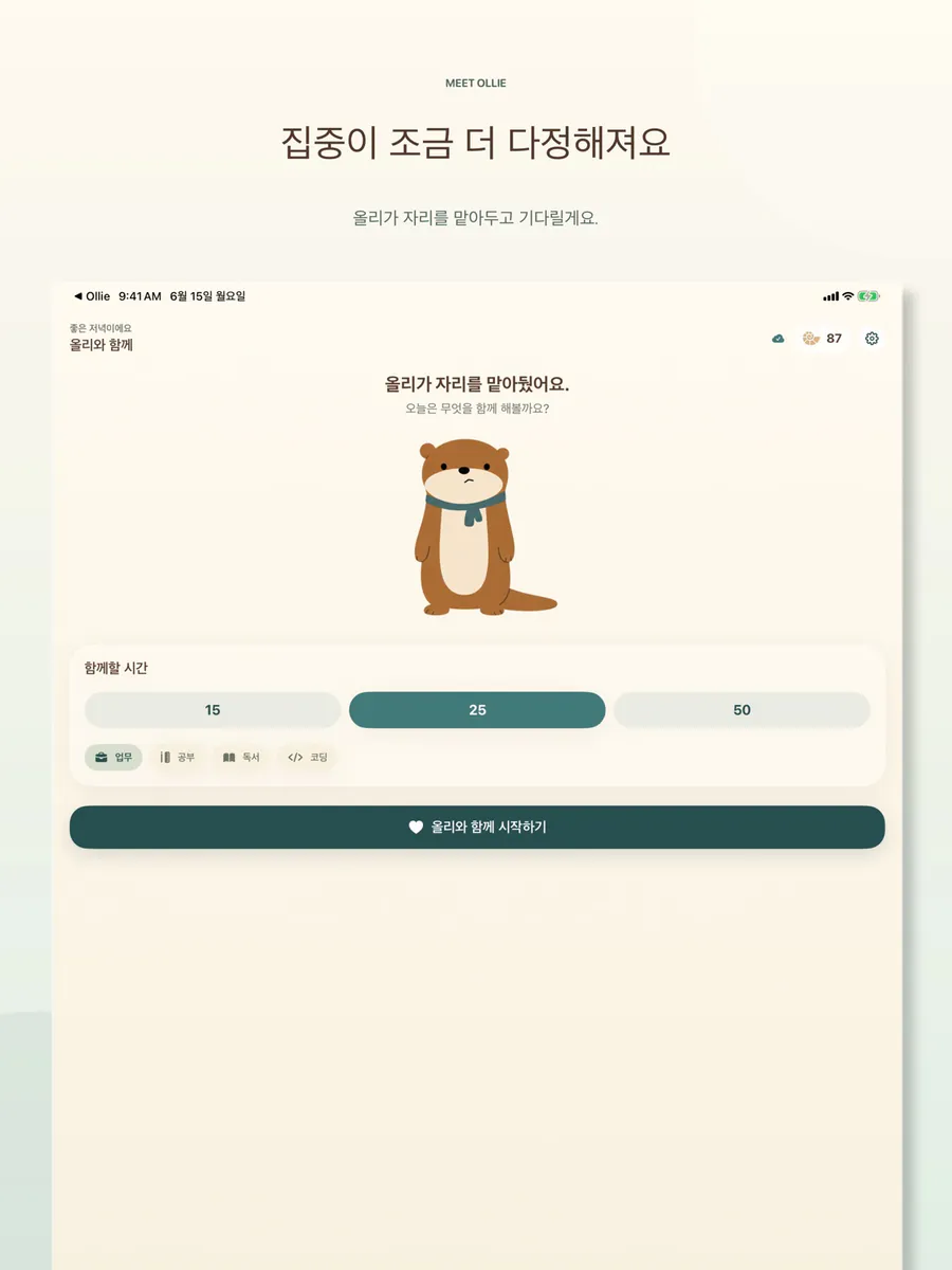 올리 타이머 App Store 공개 화면 5