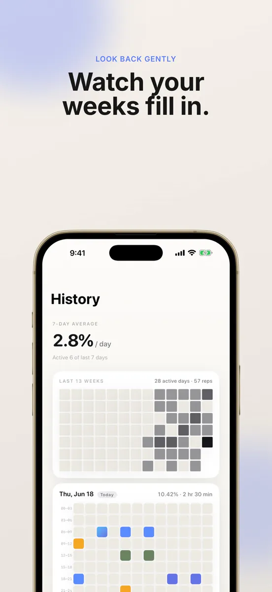 1% 습관: 작은 하루 루틴 App Store 공개 화면 2