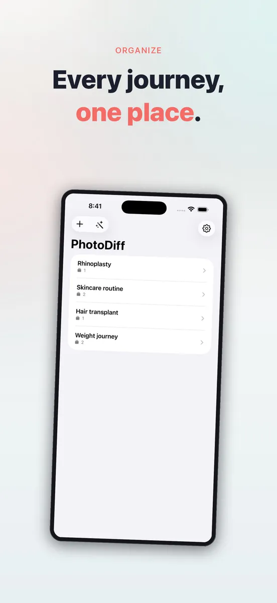 PhotoDiff: 비포애프터 사진비교 App Store 공개 화면 4
