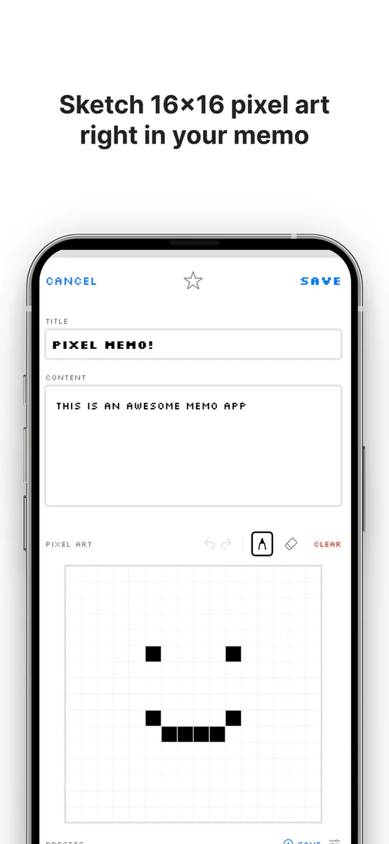 PixelMemo App Store 공개 화면 1