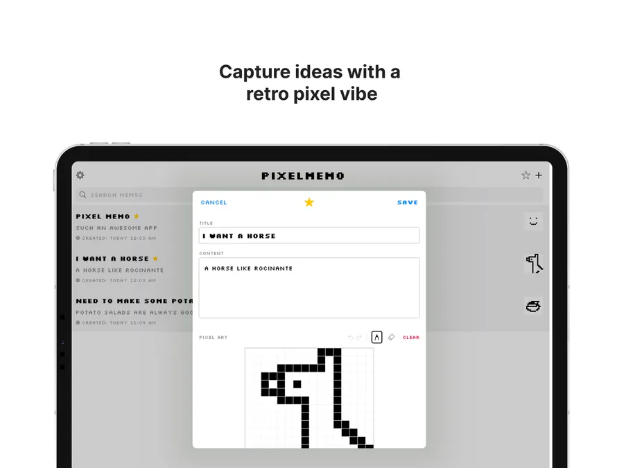 PixelMemo App Store 공개 화면 4