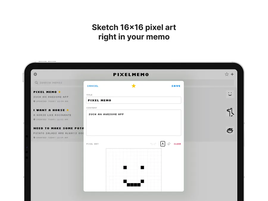 PixelMemo App Store 공개 화면 5