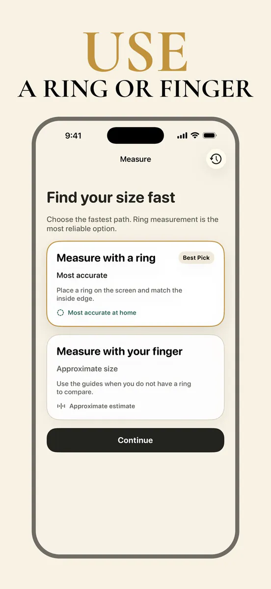 Ring Sizer - Ring Size Finder App Store 공개 화면 2