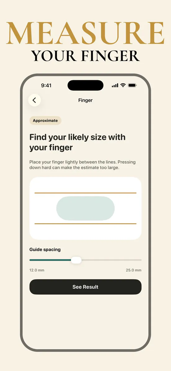 Ring Sizer - Ring Size Finder App Store 공개 화면 4