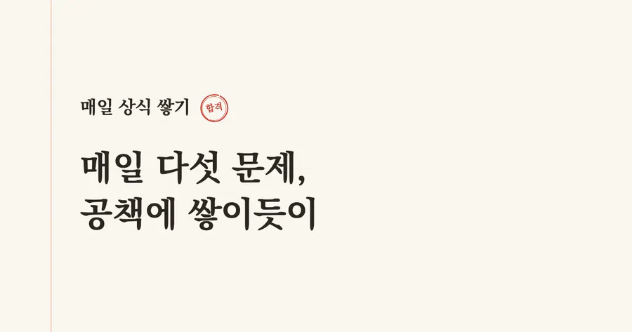 매일 상식 쌓기 공식 홈페이지 대표 이미지