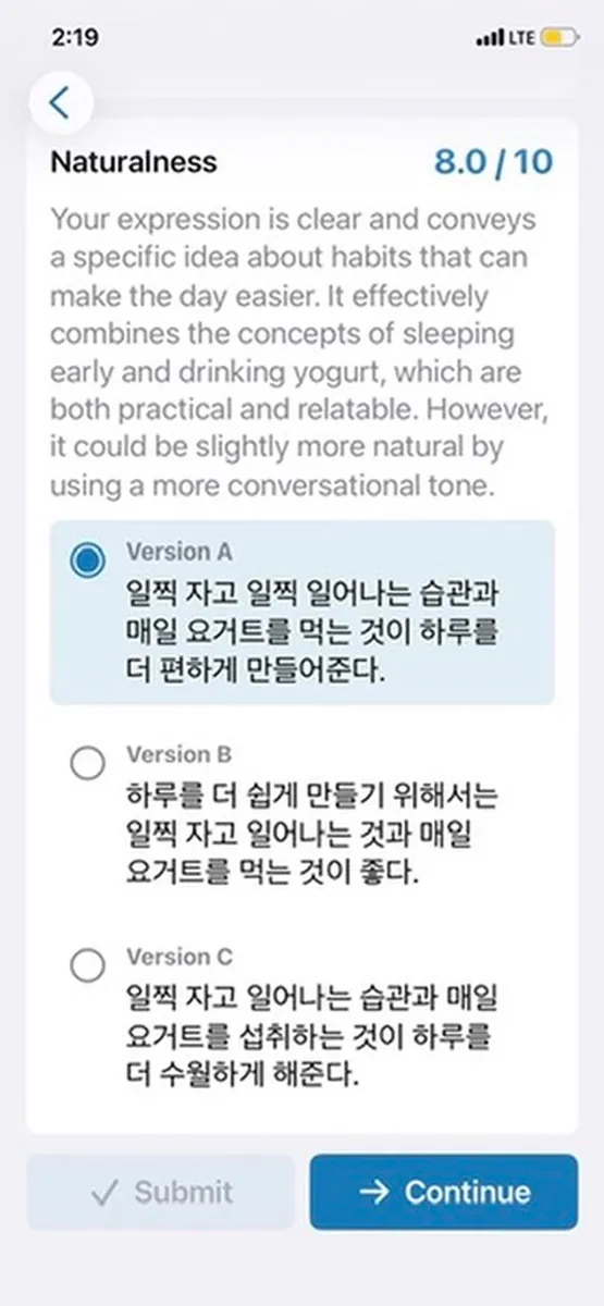 Think in Language App Store 공개 화면 3