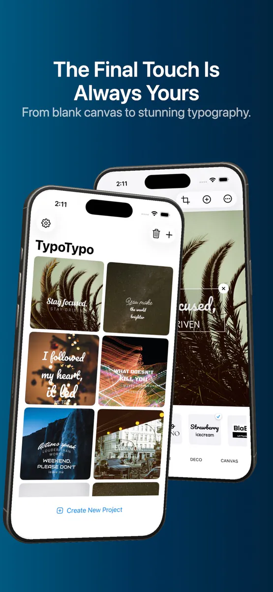 typotypo: 사진 글자 텍스트 App Store 공개 화면 1