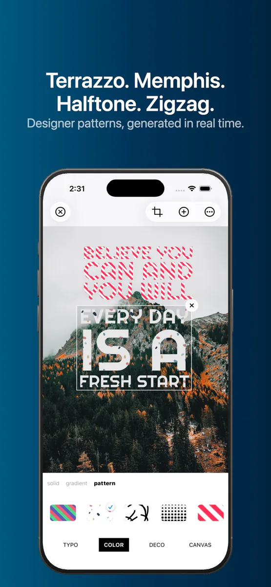 typotypo: 사진 글자 텍스트 App Store 공개 화면 2